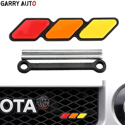 1pcs Retro 3-Color Trail Mountain Shape Grille Badge Emblem For Toyota Truck SUV • $11.45