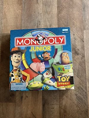 Monopoly Junior Board Game Disney Toy Story And Beyond 2 To 4 Players EUC • $6.99