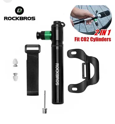 Rockbros Combo Pump CO2 And Hand Pump With Needle Attachment • $24.99