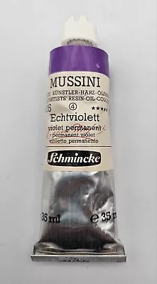 SCHMINCKE Mussini Oil Paint ~ ECHTVIOLETT Violet Permanent 35ml • $22