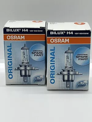 2x OSRAM BILUX H4 472 Headlight Headlamp High / Low Beam Bulb 12V 60/55W P43t • $12.62