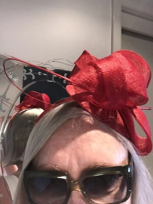 $29 • Buy Distinctive Hats New Red Fascinator - Spring Racing Melbourne Cup Carnival