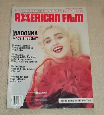 American Film Magazine - Madonna Photograph Cover  Who's That Girl?  July 1987 • $9.95