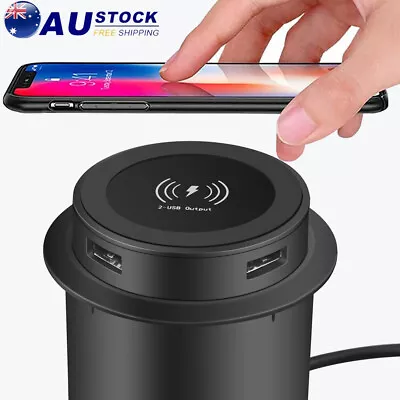 3 In 1 QI Fast Wireless Charger Pop-up Desktop Embedded Fast Wireless Charger • $24.14