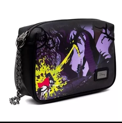 New Disney Sleeping Beauty Maleficent &Aurora Crossbody Bag New • $56.99