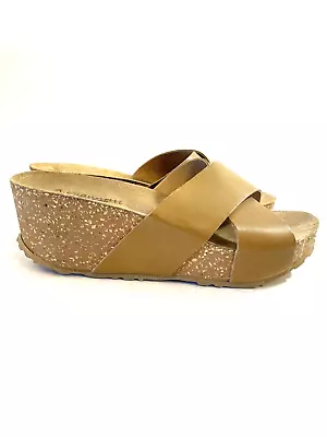 A. Giannetti Made In Italy Ladies Size 9 Leather Wedge Heel Sandals • £14.48