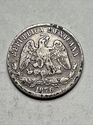 Mexico 1876 DnG 50 Centavos - .9027 Silver KM#407.3 Second Republic • $39.95