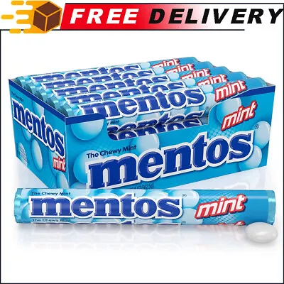 Mentos Chewy Mint Candy Roll Mint Non Melting Party 14 Pieces (Pack Of 15) • $17.50