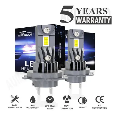 For Volvo S80 Sedan 4-Door 1999-2016 H7 Car LED Headlight Hi-Low Bulbs Kit 6500K • $59.99