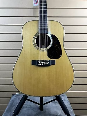 Martin HD12-28 12-String Acoustic Guitar - Natural W/OHSC & PLEK*D #829 • $3499