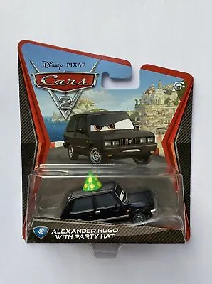 Disney Cars Diecast Alexander Hugo With Party Hat #48 1:55 VERY RARE CARS 2 • £74.95
