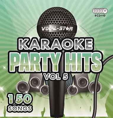 £17.99 • Buy Vocal-Star Party Hits 5 Karaoke Cdg Cd+G Disc Set 150 Songs