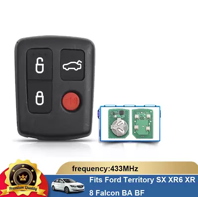 Complete Remote Key Fob 4 Button 433MHz For Ford BA BF Falcon Sedan/Wagon • $25