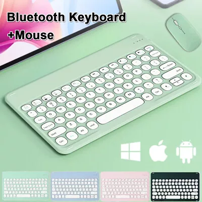 For Samsung Galaxy Tab A A7 A8 S9 FE S9+ S8 S8+ S7 S6 Bluetooth Keyboard Mouse • $35.95