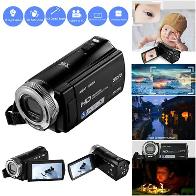 30FPS FHD 1080P Video Camera 16x Digital Zoom Wide Angle Camcorder Night Vision • $80.83