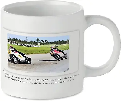 Benedicto Caldarello And Mike Hailwood Motorbike Tea Coffee Mug Gift Printed UK • £9.99