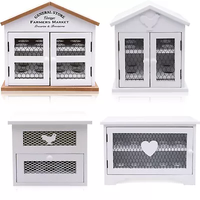 £8.99 • Buy Wooden Chicken Egg Holders Storage Boxes ( 6 / 12 / 16 / 20 Egg Capacities)