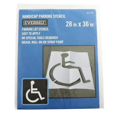 30 In. X 36 In. Handicap Parking Lot Stencil • $17.85