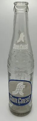 Vintage 50s Soda Bottle SUN-CREST 10 Fl.oz. Beckley West Virginia  • $9.97
