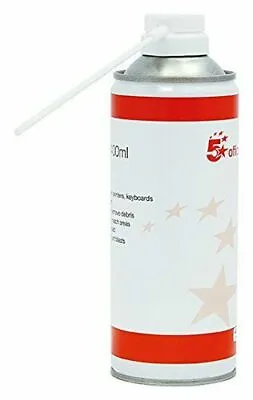 £4.89 • Buy 5 Star Air Duster Can HFC Free Compressed Gas Flammable 400ml