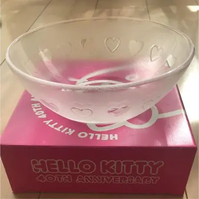 £34.73 • Buy Hello Kitty Glass Bowl LAWSON Collab SANRIO Kawaii New Japan 40th Anniv. Prize