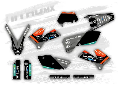 NitroMX Graphic Kit For KTM EXC EXC-F 125 250 300 450 525 2005 2006 2007 Enduro • $159.90