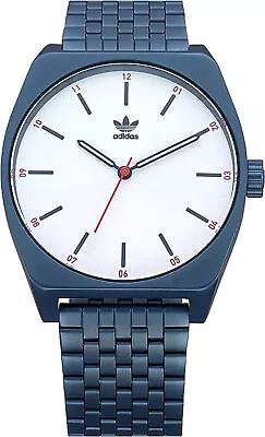 Adidas Z02 3032-00 Process M1 Men's Analog Watch Blue Steel Bracelet • $64.95