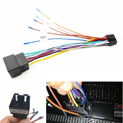 Car Stereo Radio ISO Wiring Harness Connector Adaptor Loom Cable For DVD Player • $20.54