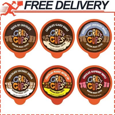 Crazy Cups Chocolate Lovers Coffee Pods Variety Pack Flavored Coffees 24ct • $15.34