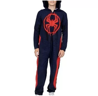 Nwt Marvel Spiderman Pajama Union Suit Costume Men's Sz • $24.99