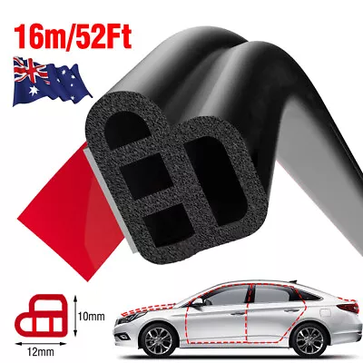 Auto Car Door Trunk Seal Strip Weather Strip Edge Accessories L-Shape 16M Rubber • $18.59