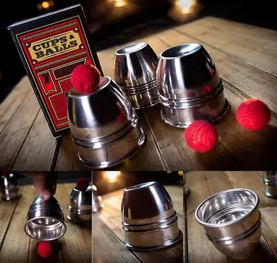 CUPS And BALLS Aluminum By Murphy's Magic  Magic Trick Close Up Magic • £27