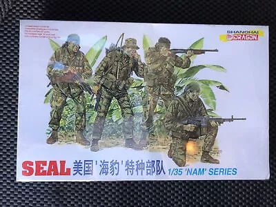 Dragon 3302 1:35 Scale ‘NAM’ Series SEAL Factory Sealed 4 Figures In Kit • $19.75