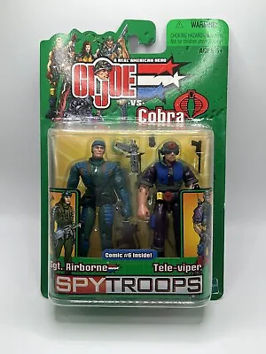 Sgt Airborne & Tele-Viper Spy Troops GI Joe Cobra Mint On Card MOC 2003 • $16.99