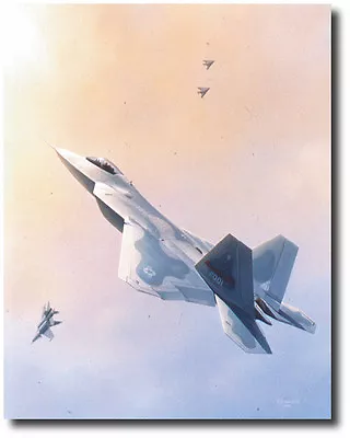 Raptor Dominance By Domenic DeNardo-  F-22 Raptor - Aviation Art Print • $55