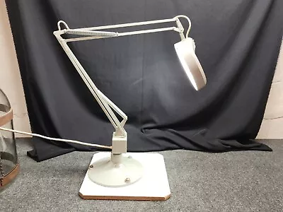 Vtg LUXO Circular Desk Magnifier 22W Swing Arm Fluorescent Lamp • $75