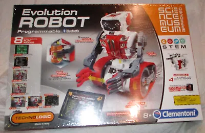 TechnoLogic Clementoni Evolution Robot Programmable Bluetooth Robot Kit NEW!! • $84.77