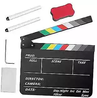  Acrylic Film Clapper Board -12 X 10in Film Slate Clapperboard Movie Theater  • $33.65