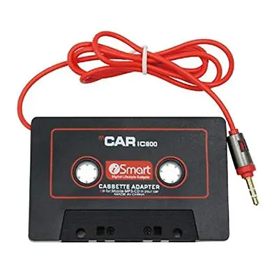 Car Audio Tape Cassette To   AUX For IPod IPhone Converter Adapter Black • £6.26
