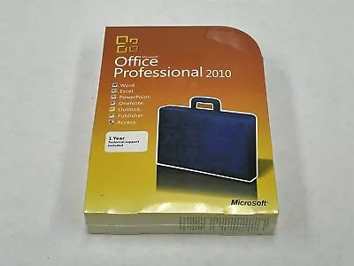 GENUINE Microsoft Office Professional 2010 NEW FACTORY SEALED BOX  • $250