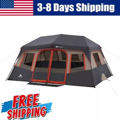 10-Person Instant Cabin Tent 8 Windows Electrical Cord Access Camping Adventure • $124.95