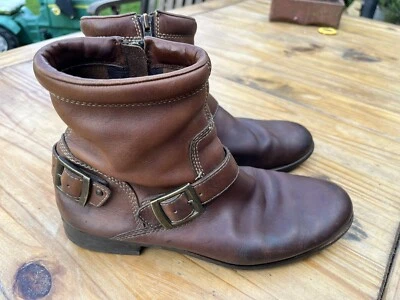 £17.99 • Buy Mens Rockport Brown Leither Boots Size 9 Or Eu 42.5
