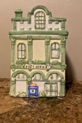  1995 Mercuries Old Town Charm Ceramic Post Office Cookie Jar • $8