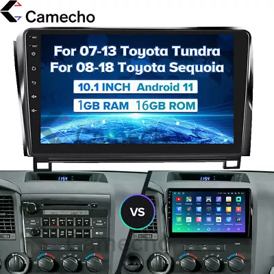 For Toyota Tundra XK50 2007-2013 Sequoia XK60 2008-2017 Android 11 GPS Car Radio • $109.99