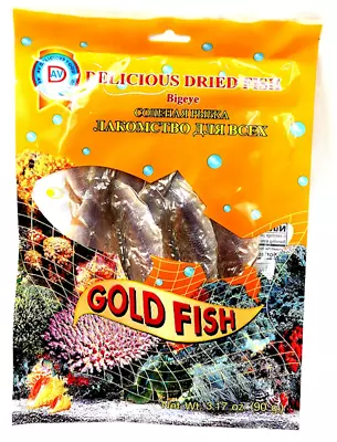 Av Delicious Dry Fish Bigeye Gold Vacuum Packed 90gr  Non-gmo • $9.99