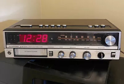$29 • Buy Lloyd’s AM/FM 8 Track Clock Model J248