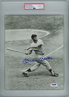 Mickey Mantle Signed 8x10 Psa Dna Af09342 Gem Mint 10 Auto Yankees Hof (d) • $1499.95