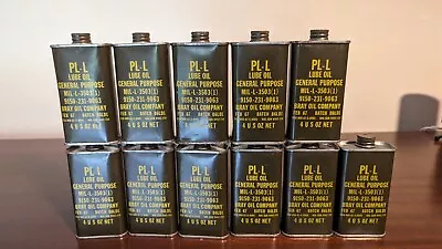 Vintage Military Lube Oil  Cans • $49.99