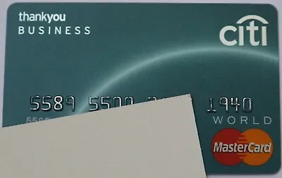 Expired Citi Bank Business Thank You World Master Card Credit Card USA • $19.99