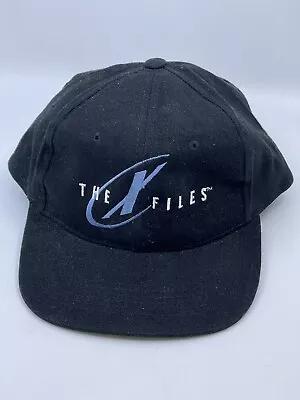 THE X-FILES Fight The Future VINTAGE 1998 CREW Strap Back Hat Black Cotton RARE • $50